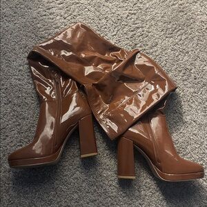 Steve Madden Magnifico Over the Knee Boot in Cognac